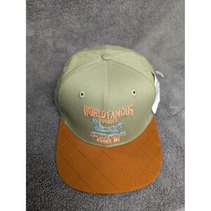 Cookies SF World Famous Workwear Snapback Hat Green Orange CM243XSH08-O
